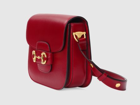 Gucci 1955 Horsebit Shoulder Bag Red For Discount