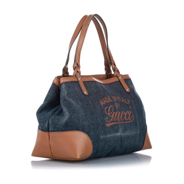 Gucci Craft Denim Tote Bag (SHG-20460) Online