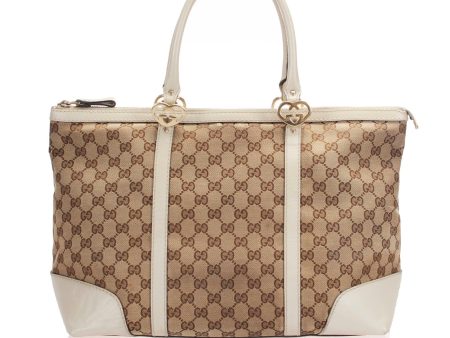 Gucci GG Canvas Lovely Tote  (SHG-12817) Online Sale