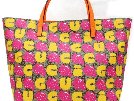 Brand Inspired Gucci Tote Bag Children s Strawberry Print Kids  Line 410812 (SHC7-10988) Sale