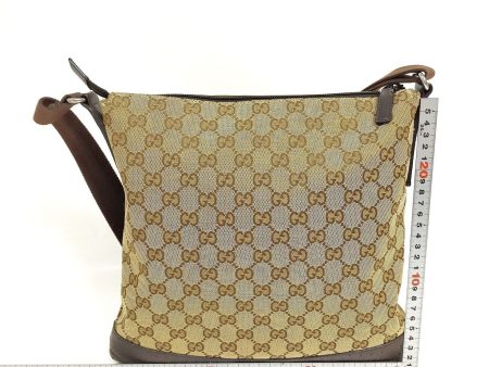 Gucci  Brown Canvas Crossbody Bag Hot on Sale