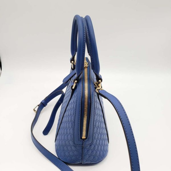 Gucci Micro Guccissima Blue Handbag and Shoulder Bag Online now