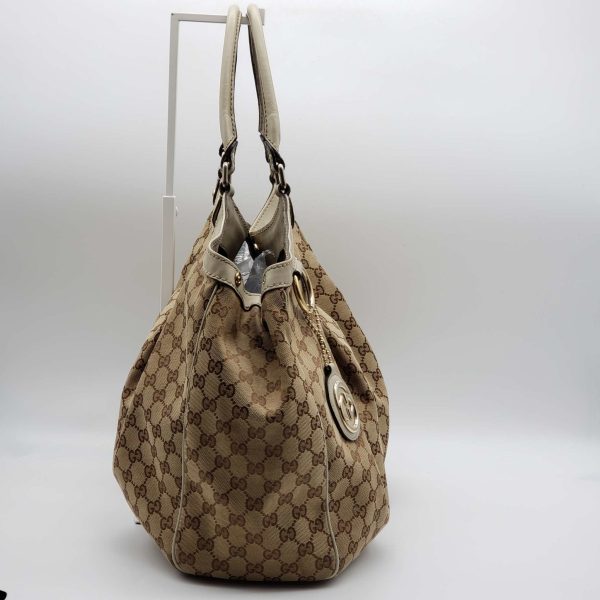 Gucci Sukey Canvas Leather Shoulder Bag Online Hot Sale