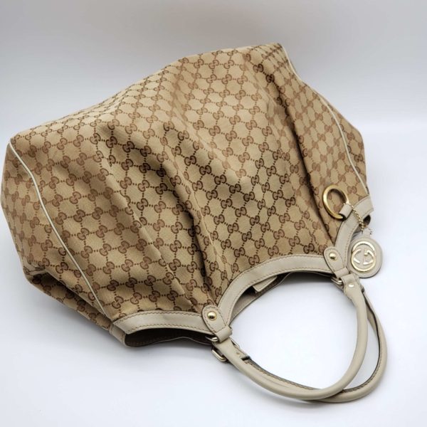 Gucci Sukey Canvas Leather Shoulder Bag Online Hot Sale