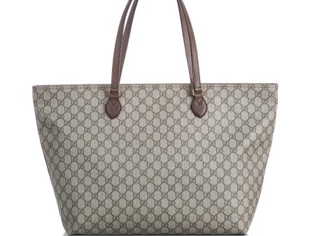 Gucci Brown GG Supreme Large Ophidia Soft Tote ITALY For Cheap