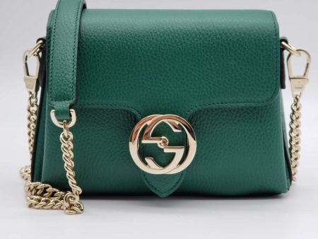 Gucci GG Interlocking Green Crossbody and Shoulder Bag Online now