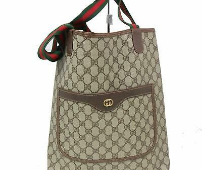 Brand Inspired Gucci Tote Bag Brown PVC Discount