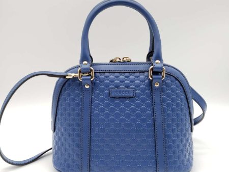 Gucci Micro Guccissima Blue Handbag and Shoulder Bag Online now