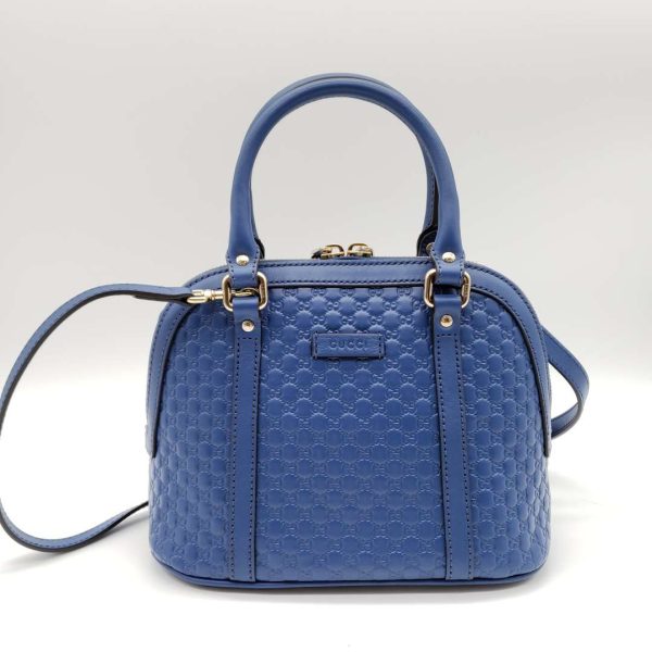 Gucci Micro Guccissima Blue Handbag and Shoulder Bag Online now