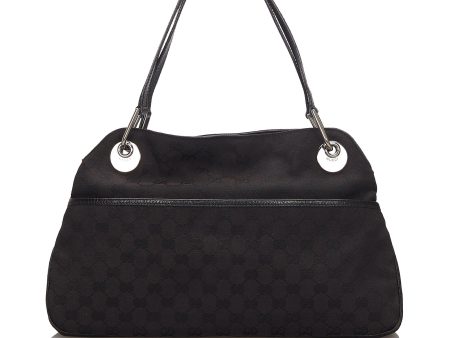 Gucci Black Canvas Fabric GG Eclipse Tote Bag Italy Online Hot Sale