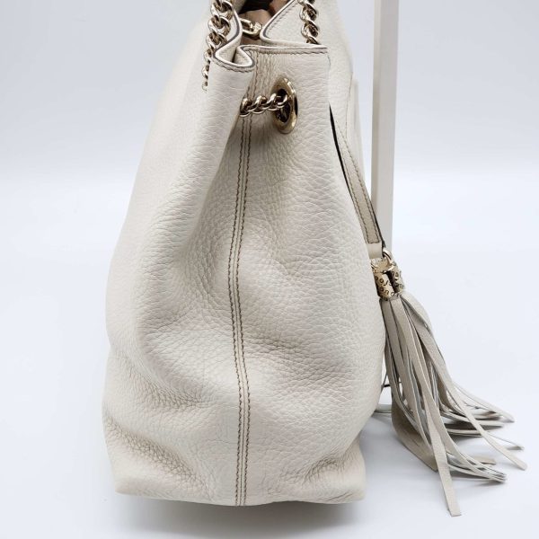 Gucci GG Soho on Chain Medium White Shoulder Bag Online