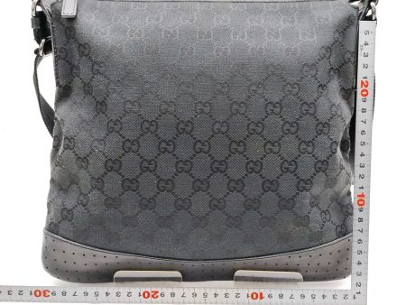 Gucci Black Canvas Crossbody Bag Hot on Sale