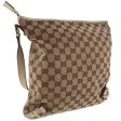 Gucci 131326 GG Canvas x Leather Beige Women s Shoulder Bag For Cheap