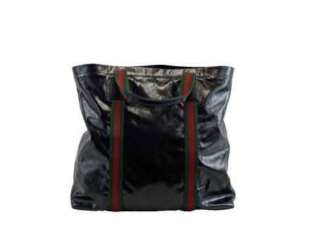 GUCCI - GG Crystal Medium Tote - Green Red Web Grosgrain FULL KIT Online now