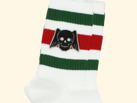 Gucci Skull Patch Cotton Ankle Socks, Discount