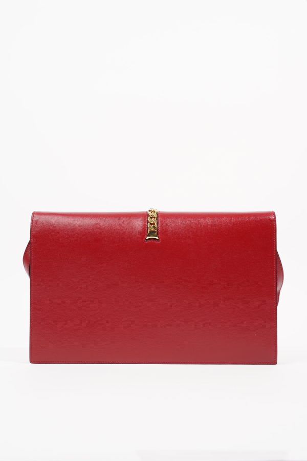 Gucci Womans Sylvie 1969 Shoulder Bag Red Medium Online now