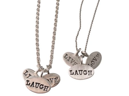 16  Live Love Laugh Charm Necklace on Sale