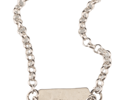 ‘Inspire’ Sterling Hammered Tag ID Bracelet Online Sale